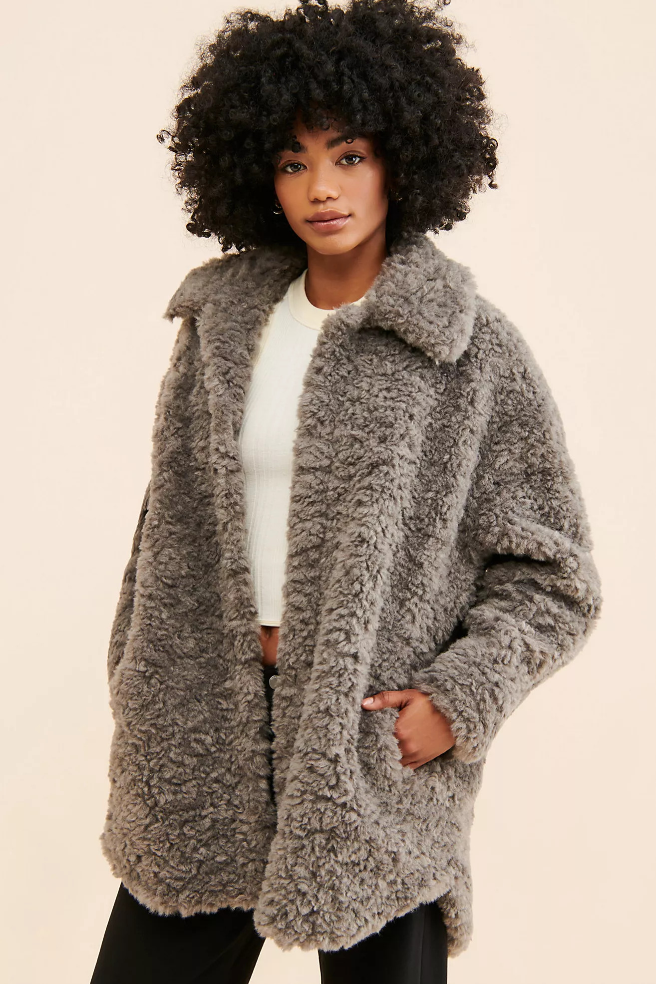 Jakke Amy Fuzzy Shirt Jacket | Free People (Global - UK&FR Excluded)