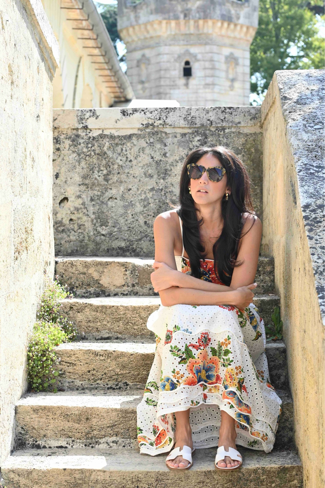 Stepping out in Medoc in this sunshine piece 💛🧡💚❤️💙