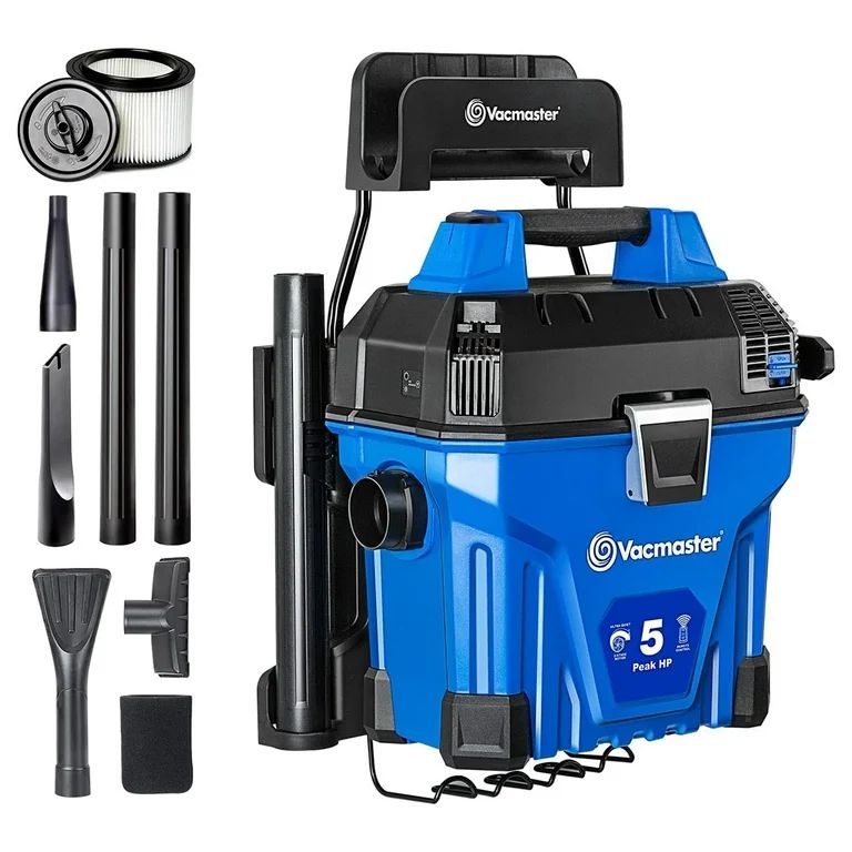 Vacmaster 5 Gallon 5 Peak HP Poly Wall Mount Wet/Dry Vacuum with Remote Control Operation, VWMB50... | Walmart (US)