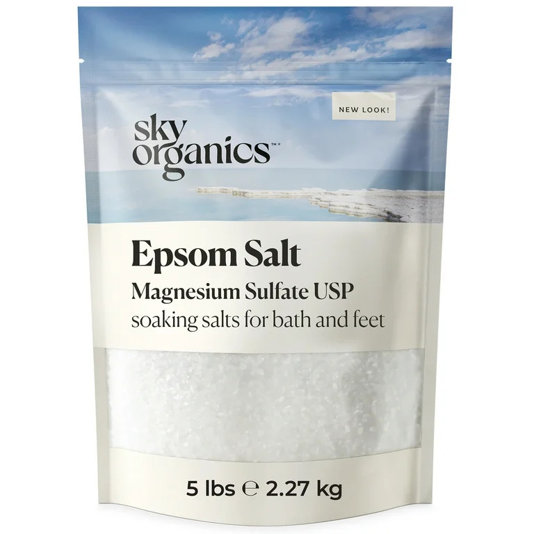 Sky Organics - Epsom Salt Bath Soak - Magnesium Sulfate - Medium-Grain Bath Salts - Body & Foot S... | Walmart (US)