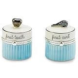 Mud Pie My First Tooth and CURL BOY, White, Sky Blue, and Silver | Amazon (US)