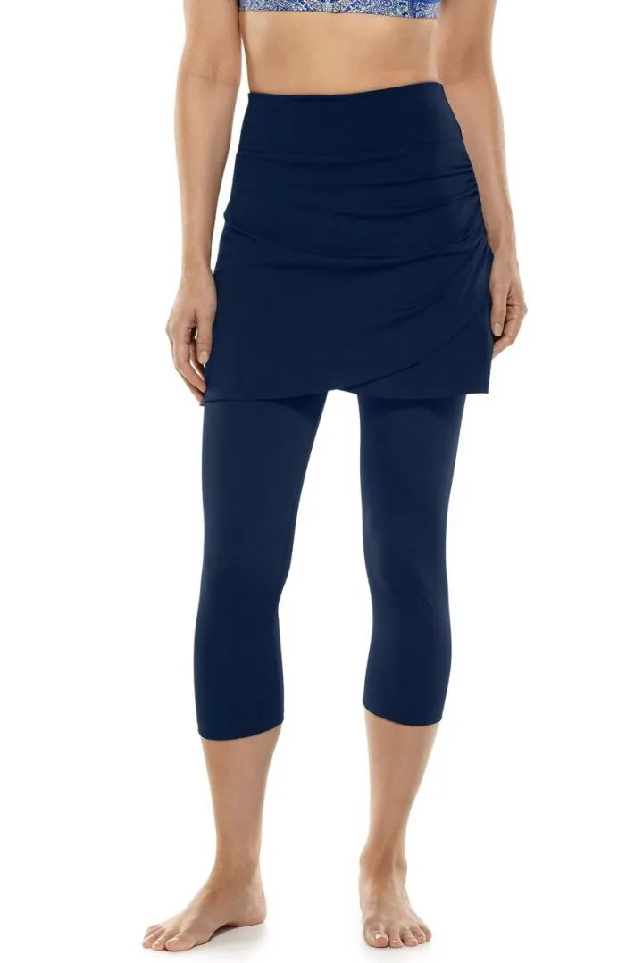 Women's Kahula Skirted Swim Capris  UPF 50+ | Coolibar