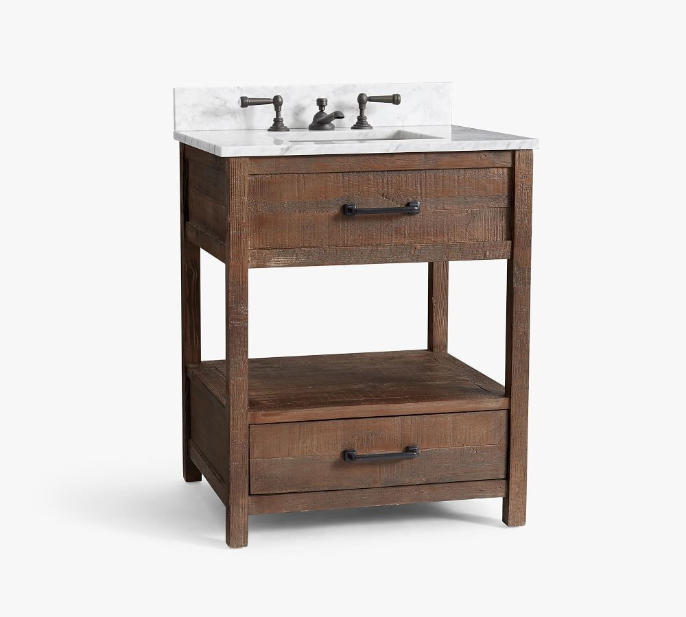 Little Creek Brown Paulsen 26" Single Sink Vanity | Pottery Barn (US)