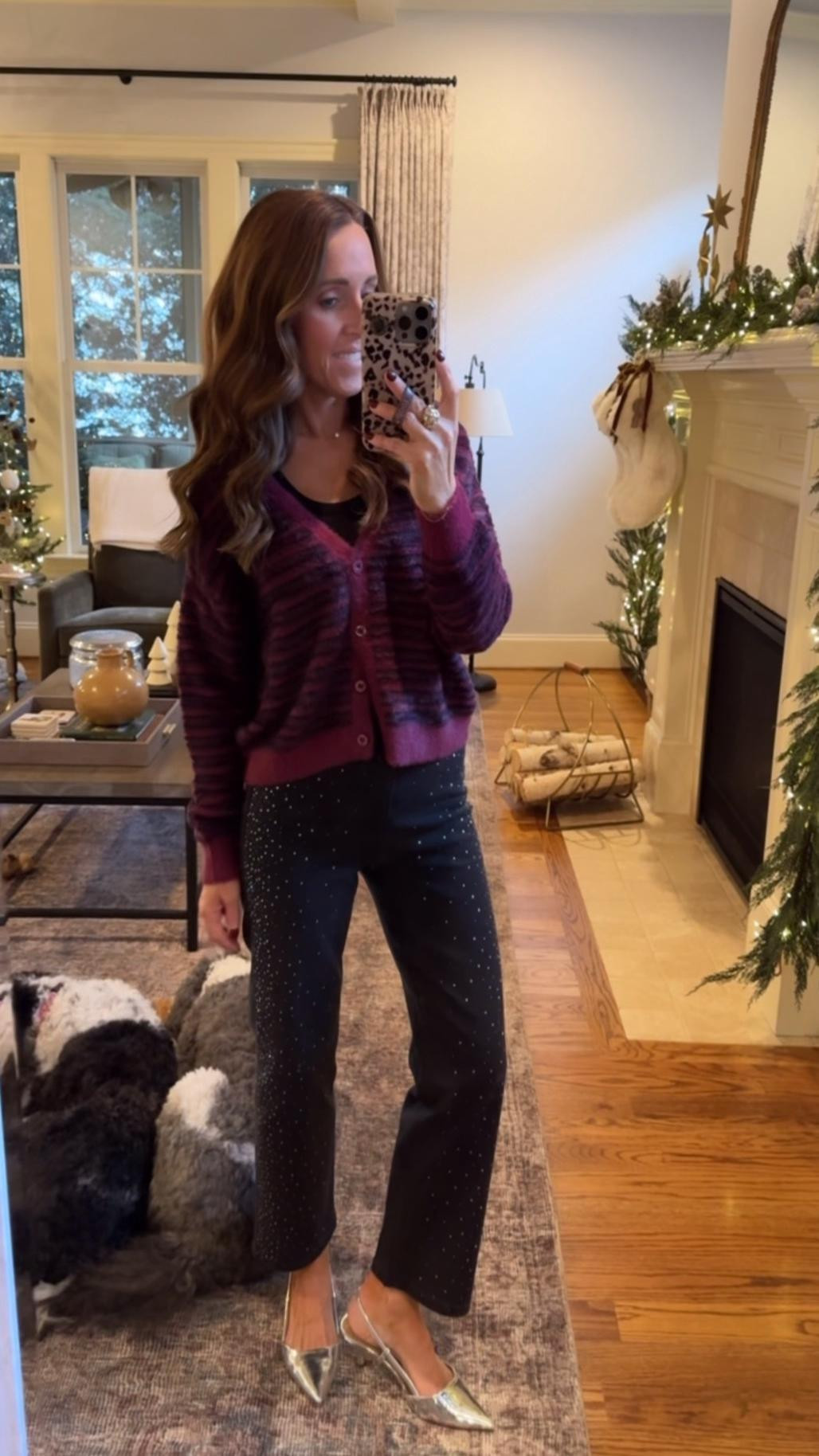 Rhinestone embellished black denim. Eyelash cardigan sweater. Walmart style. Holiday style. Winter style. 
Sweater S. Jeans TTS, 0
#walmartpartner @walmartstyle #walmartstyle

#LTKFindsUnder50 #LTKSeasonal #LTKHoliday