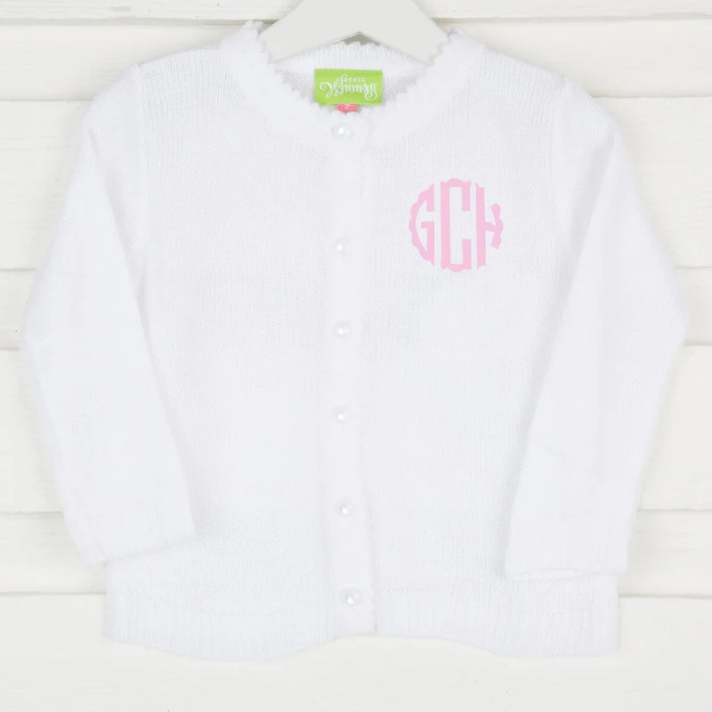 Button Up Sweater White | Classic Whimsy