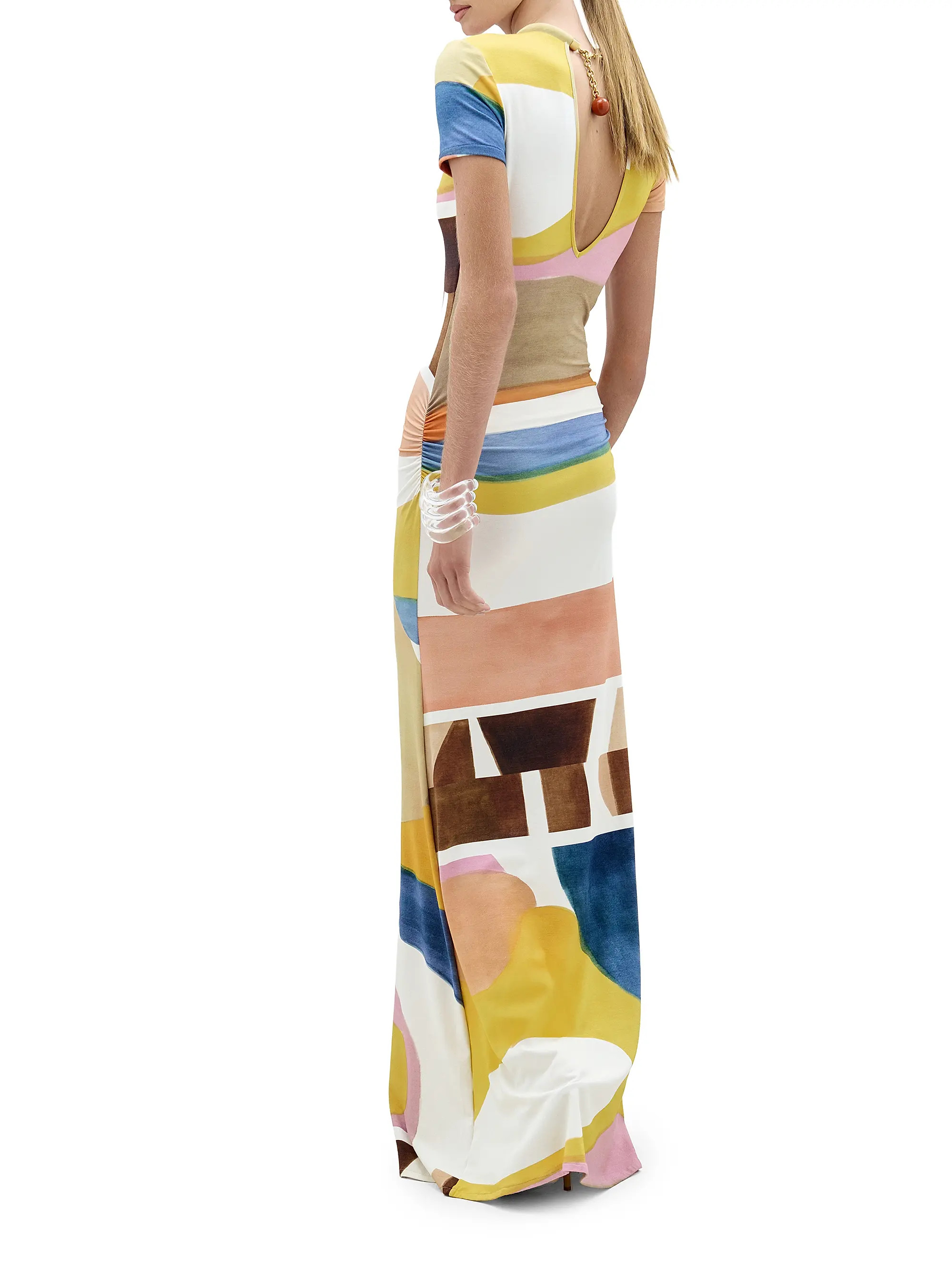 Silvia Tcherassi Ikia Abstract Print Maxi Dress | Saks Fifth Avenue | Saks Fifth Avenue