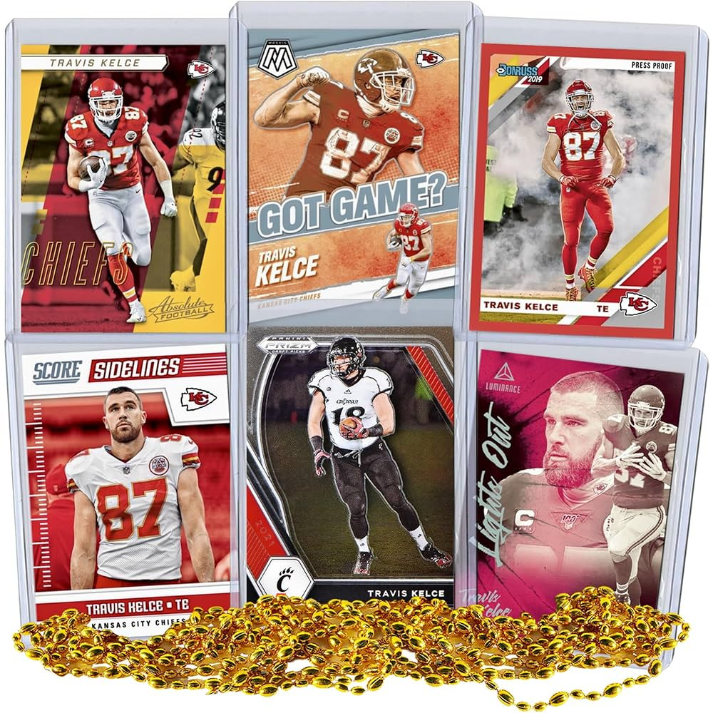 Travis Kelce Football Card Bundle, Set of 6 Assorted Kansas City Chiefs and Cincinnati Bearcats M... | Amazon (US)