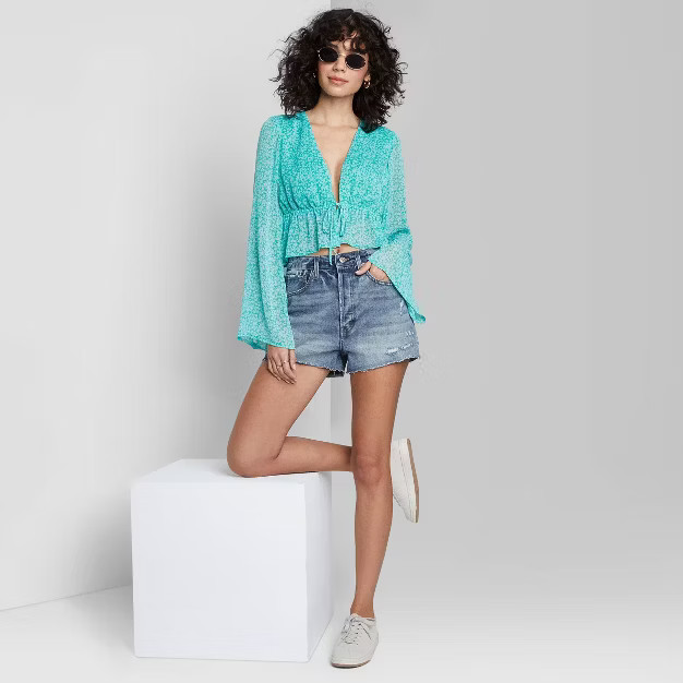 Women's Super-High Rise Cut-Off Jean Shorts - Wild Fable™ | Target