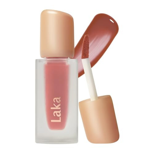 Laka Fruity Glam Tint, 4.5g/0.15oz, Glowing Lip Stain with Wide Color Spectrum, Hydrating & Lightweight Texture, Buildable Color, Non-Sticky, Vegan, K-Beauty (#140 Scoop) | Amazon (US)