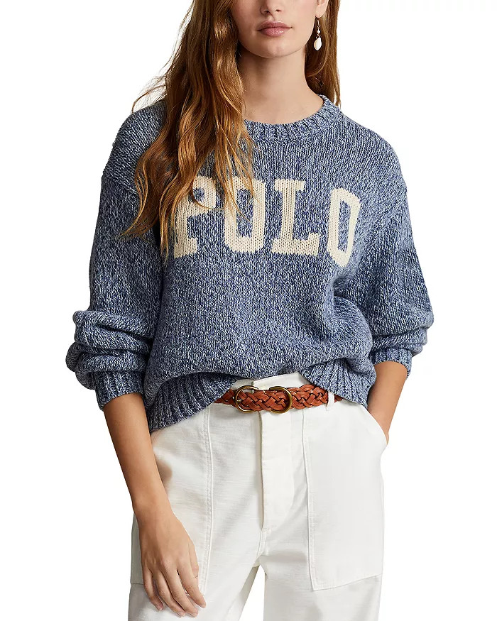 Crewneck Marled Logo Sweater | Bloomingdale's (US)