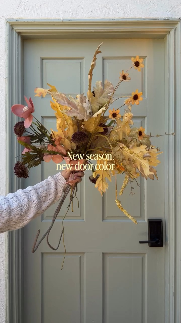 Apparently a new season means a new color for this old side door 🍂 And the @schlagelocks Schlage Encode™ Smart WiFi Lever with Latitude Lever in Aged Bronze was the perfect finishing touch! #AD

The colors might change, but with over 100 years of trusted quality, the hardware stays.

A little paint, new Schlage hardware + some fall foliage, and our not-so-forgotten side entrance
is ready for fall. 🍁

#SchlagePartner #schlagelocks