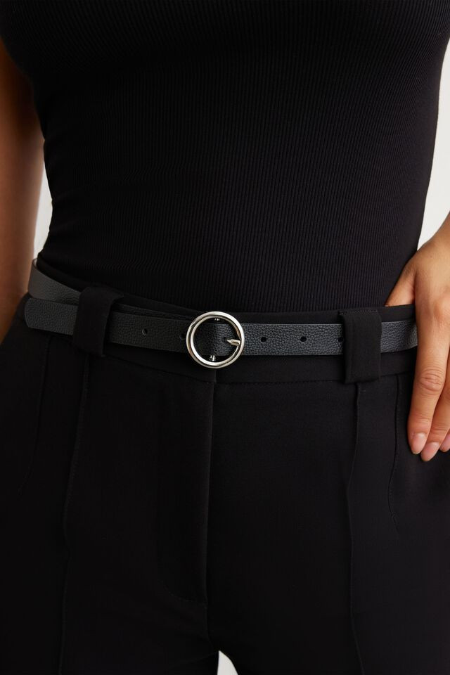 Skinny Round Buckle Belt$14.95 | Dynamite Clothing