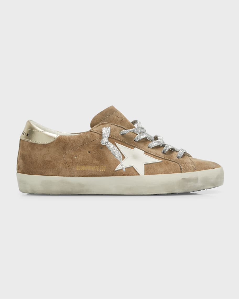 Golden Goose Superstar Mixed Leather Low-Top Sneakers | Neiman Marcus