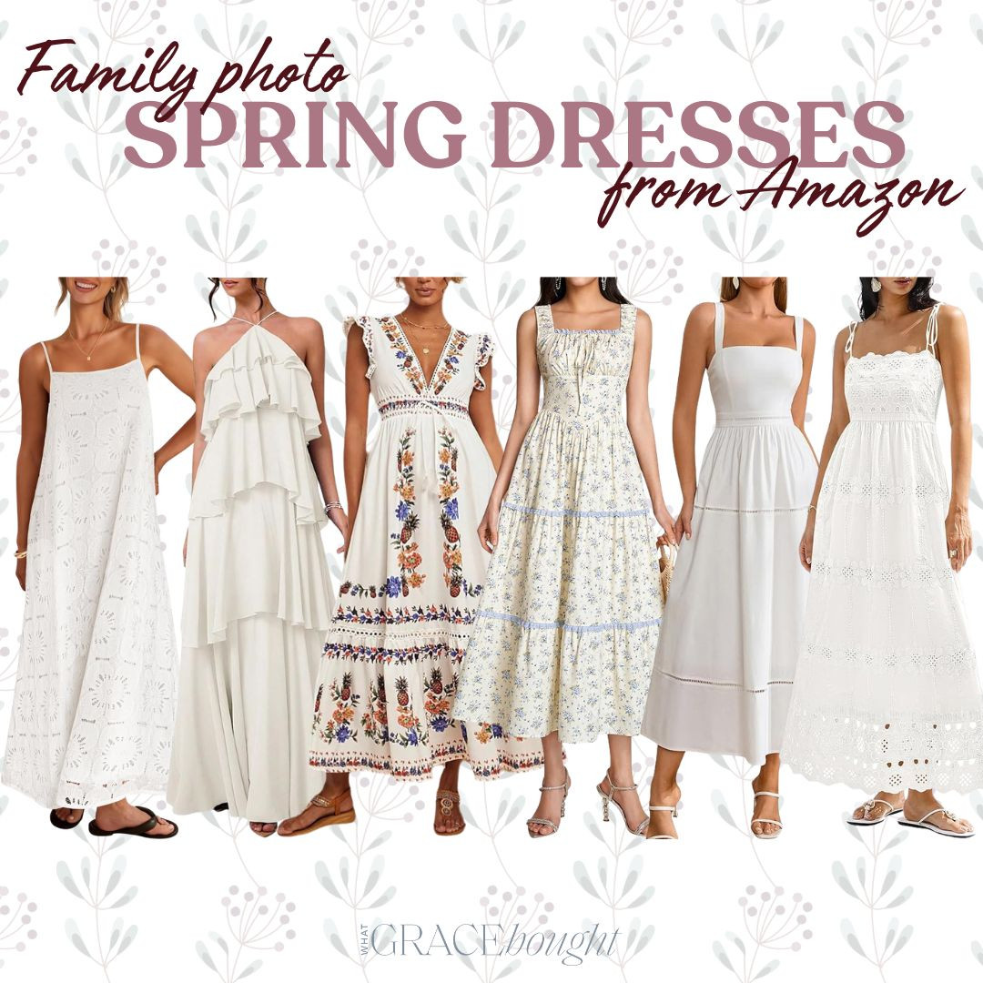 Spring family photo dresses from Amazon! 

 