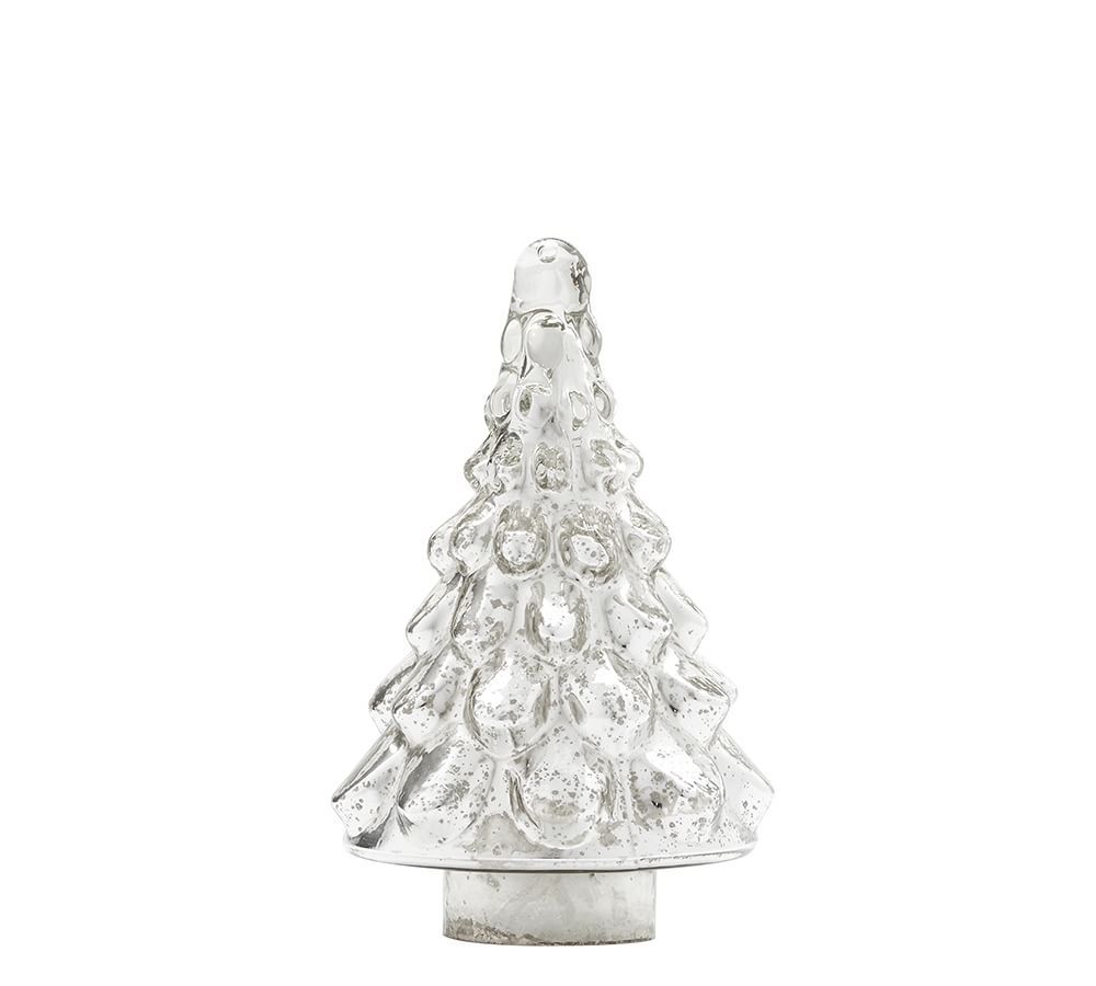 Mercury Glass Tree Cloche Silver, Small, 9&amp;quot;H | Pottery Barn (US)