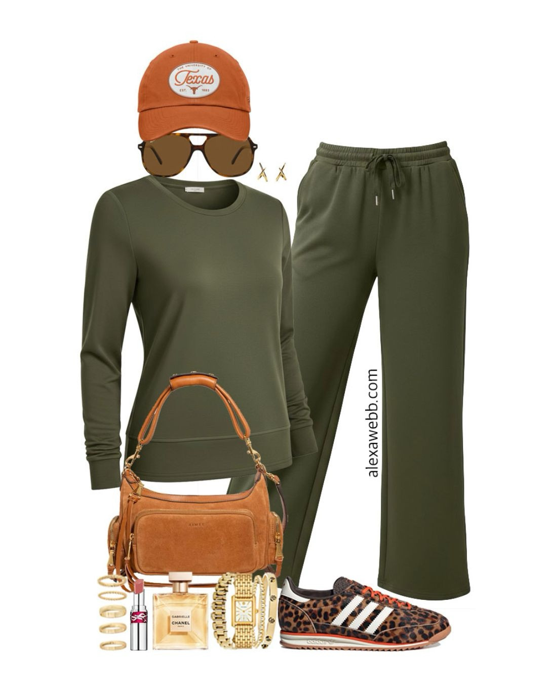 Plus Size Amazon Athleisure Sets - Plus size olive green loungewear set outfit ideas with sneakers and baseball caps. Easily go from lounging around the house to running errands. So cute for casual outings this fall. Alexa Webb #plussize

#LTKMidsize #LTKPlusSize #LTKStyleTip