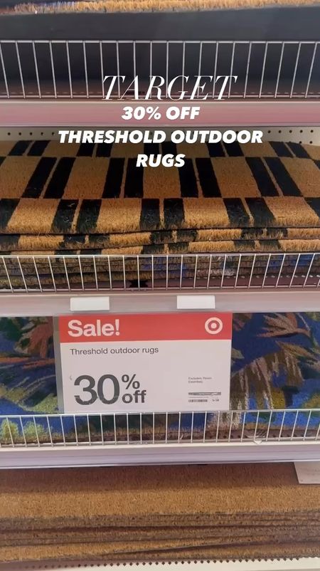 target threshold sale on outdoor rugs/ doormat!! 

#LTKVideo #LTKSaleAlert #LTKHome