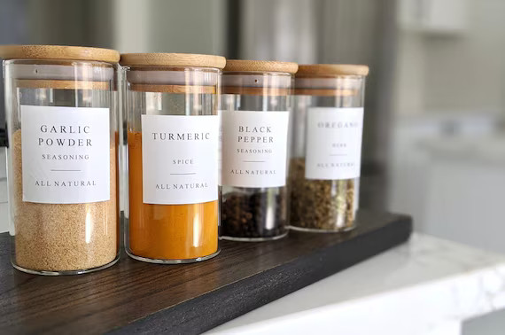 Farmhouse Labels  Custom Farmhouse Spice Jar Labels  Custom | Etsy | Etsy (CAD)