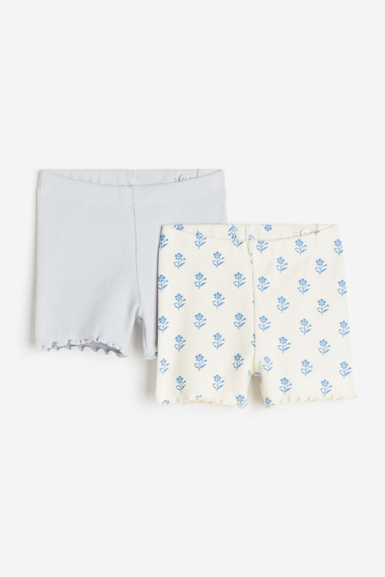 2-pack Ribbed Shorts | H&M (US + CA)
