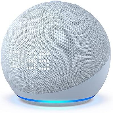 All-New Echo Dot (5th Gen, 2022 release) with clock | Smart speaker with clock and Alexa | Cloud ... | Amazon (US)