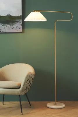 Harriet Pleated Floor Lamp | Anthropologie (US)