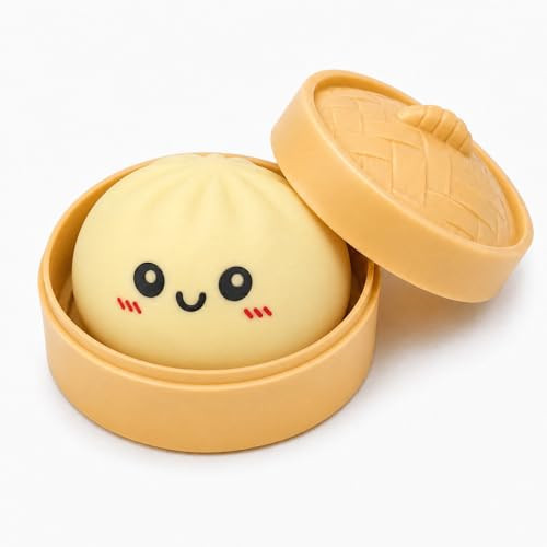 Dumpling Squishies with Mystery Box, Colorful Bao Bun Stress Relief Fidget Toy, Soft Stretchy Sensory Desk Squeeze Toys Party Favor Gift | Amazon (US)