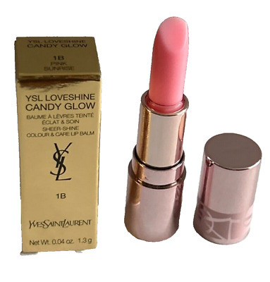 YSL Loveshine Candy Glow Tinted Butter Balm in 1B Pink Sunrise 0.04oz 1.3g MINI | eBay | eBay US