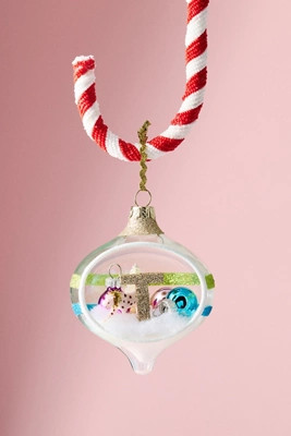 Party Animal Monogram Ornament | Anthropologie (US)