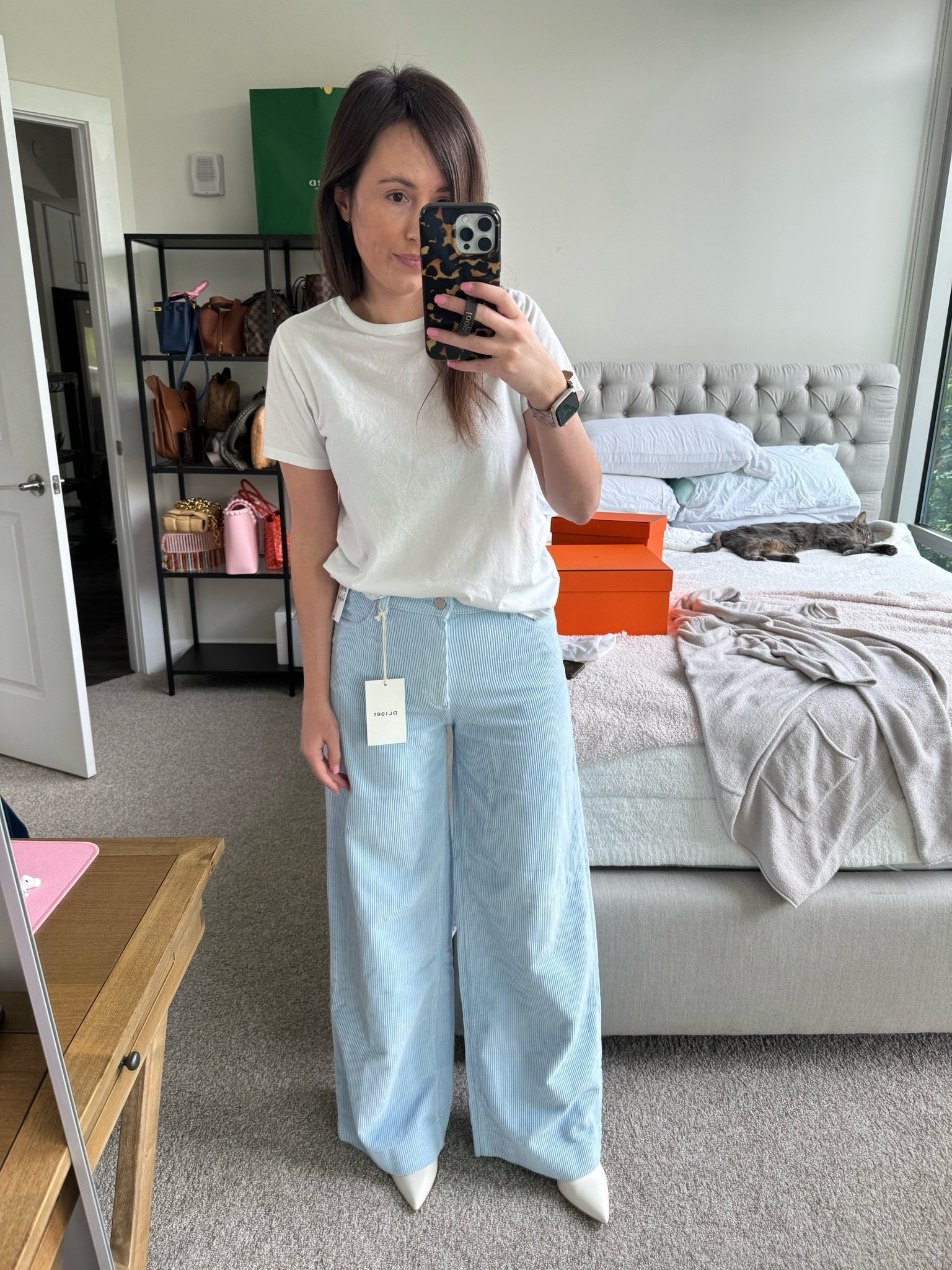 Cutest dl1961 wide leg corduroy pants in a pretty blue! Wearing my normal 25 



#LTKFindsUnder100 #LTKStyleTip #LTKSeasonal