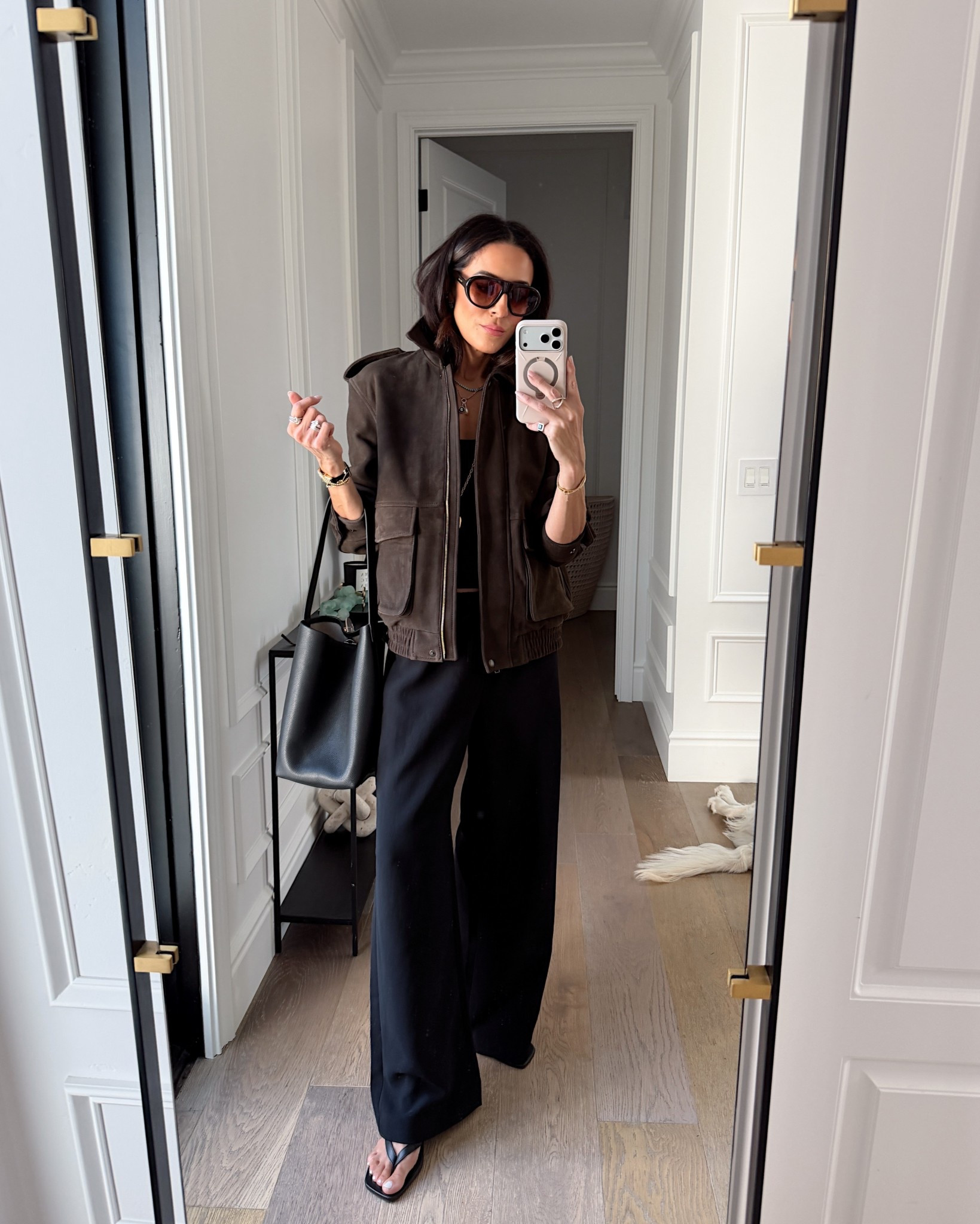 This suede bomber for the win! 🤎

#LTKstorytime #LTKSeasonal