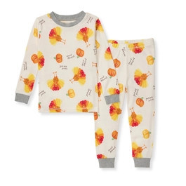 Turkey Gobble Organic Cotton Pajamas - 2-Piece 12M | Burts Bees Baby