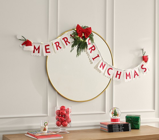 Dr. Seuss's The Grinch™ Light-Up Christmas Garland | Pottery Barn Kids