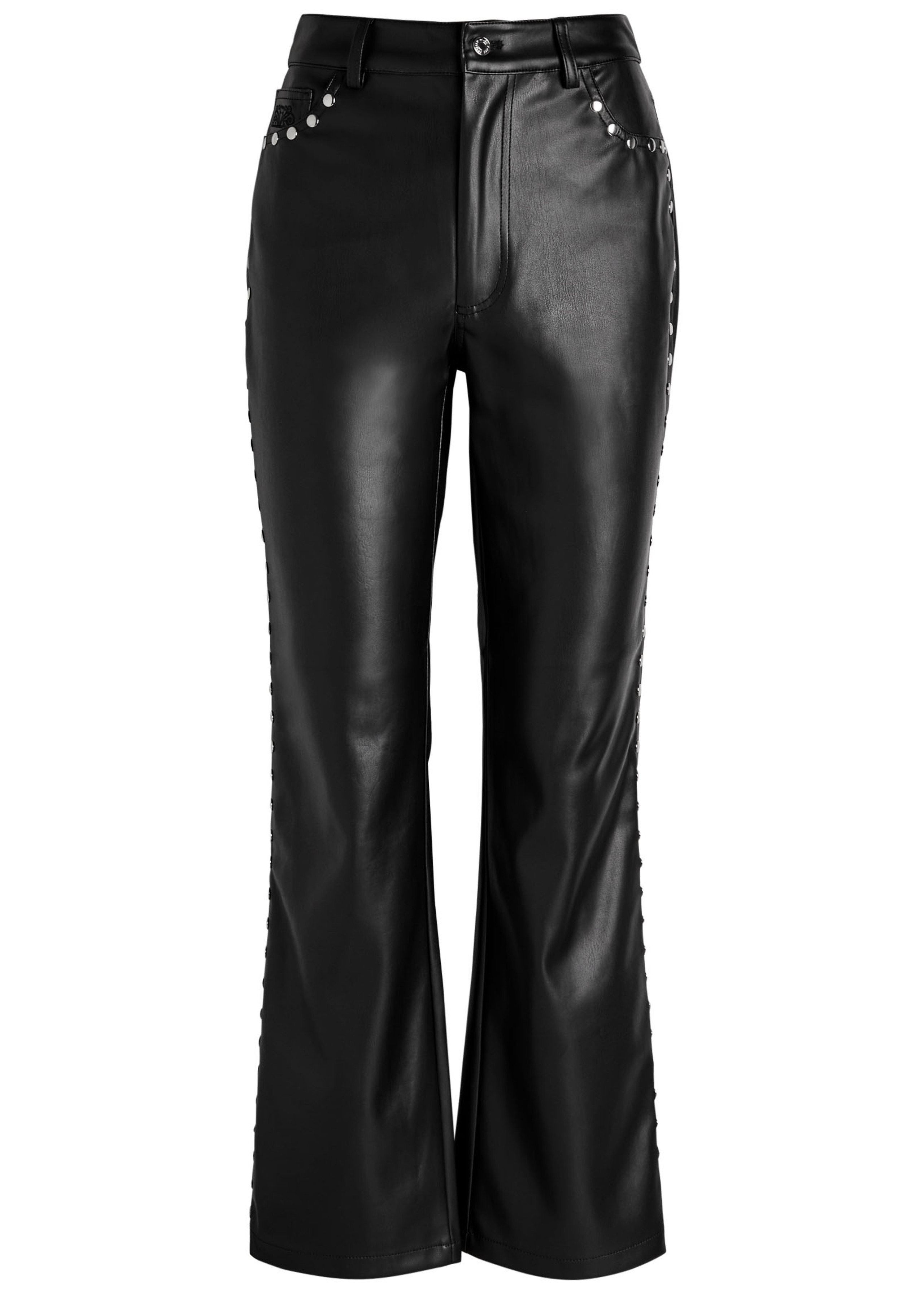 Stud-embellished faux leather trousers | Harvey Nichols