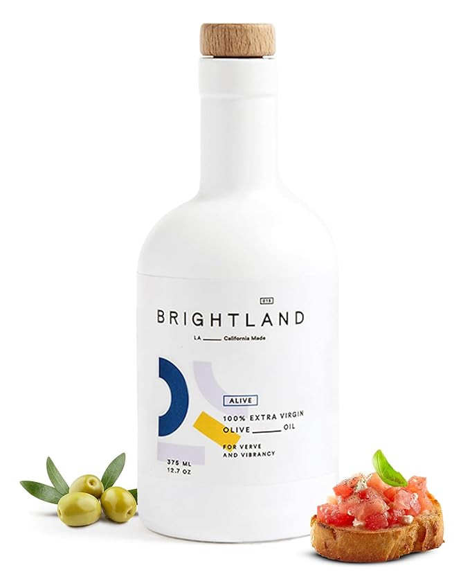 Brightland Alive Extra Virgin Olive Oil, High Polyphenol Cold-Pressed Oil Ideal for Salads, Hummu... | Amazon (US)