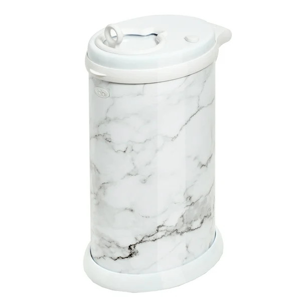 Ubbi Steel Odor Locking, No Special Bag Required, Registry Must-Have Diaper Pail, Marble | Walmart (US)