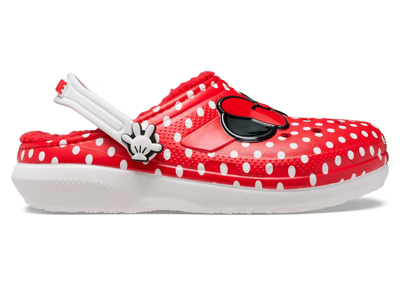 Crocs Classic Lined Clog Disney Minnie Mouse (Kids) Sneakers in White | StockX