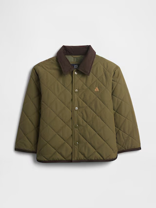 babyGap 100% Recycled Quilted Barn Jacket | Gap Factory