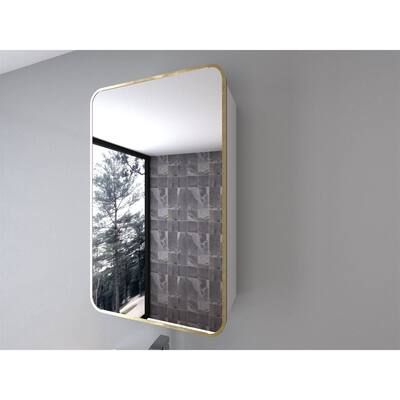 Aluminum Frame Wall Mounted Mirror Medicine Cabinet | Bed Bath & Beyond