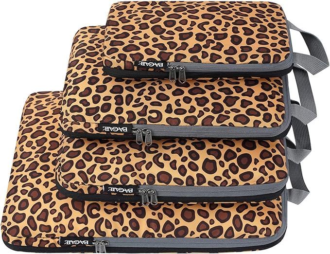 Bagail 4 Set/6 Set Compression Packing Cubes Travel Expandable Packing Organizers | Amazon (US)