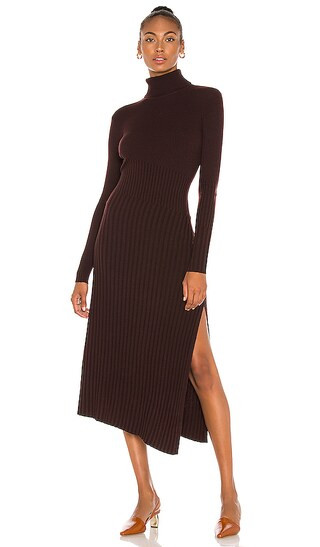 A.L.C. Emmy Dress in Burgundy. - size M (also in XS) | Revolve Clothing (Global)