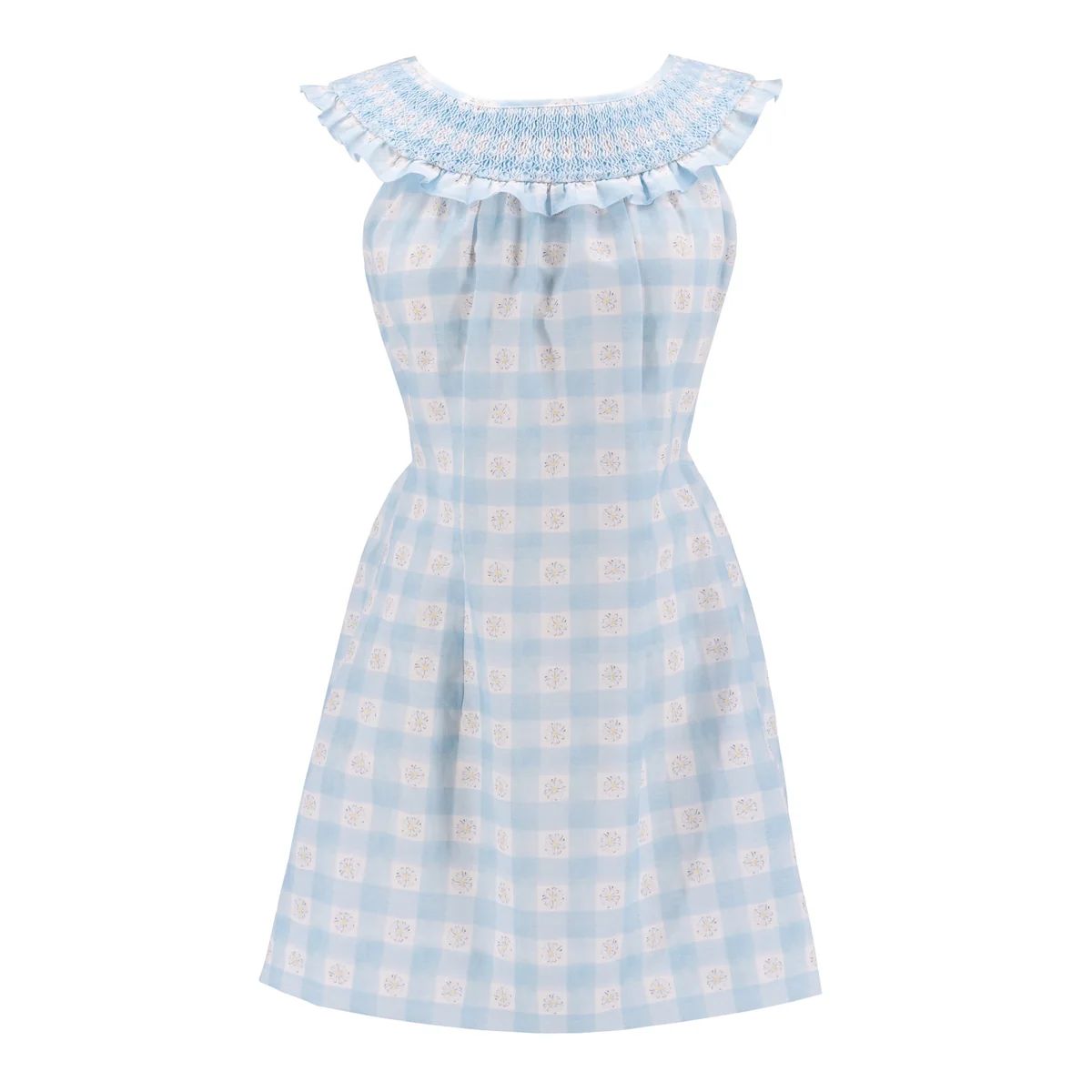 Women's Daisy Love Short Dress - Blue | Dondolo