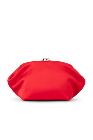 olga berg Karina Satin Clutch in Red from Revolve.com | Revolve Clothing (Global)