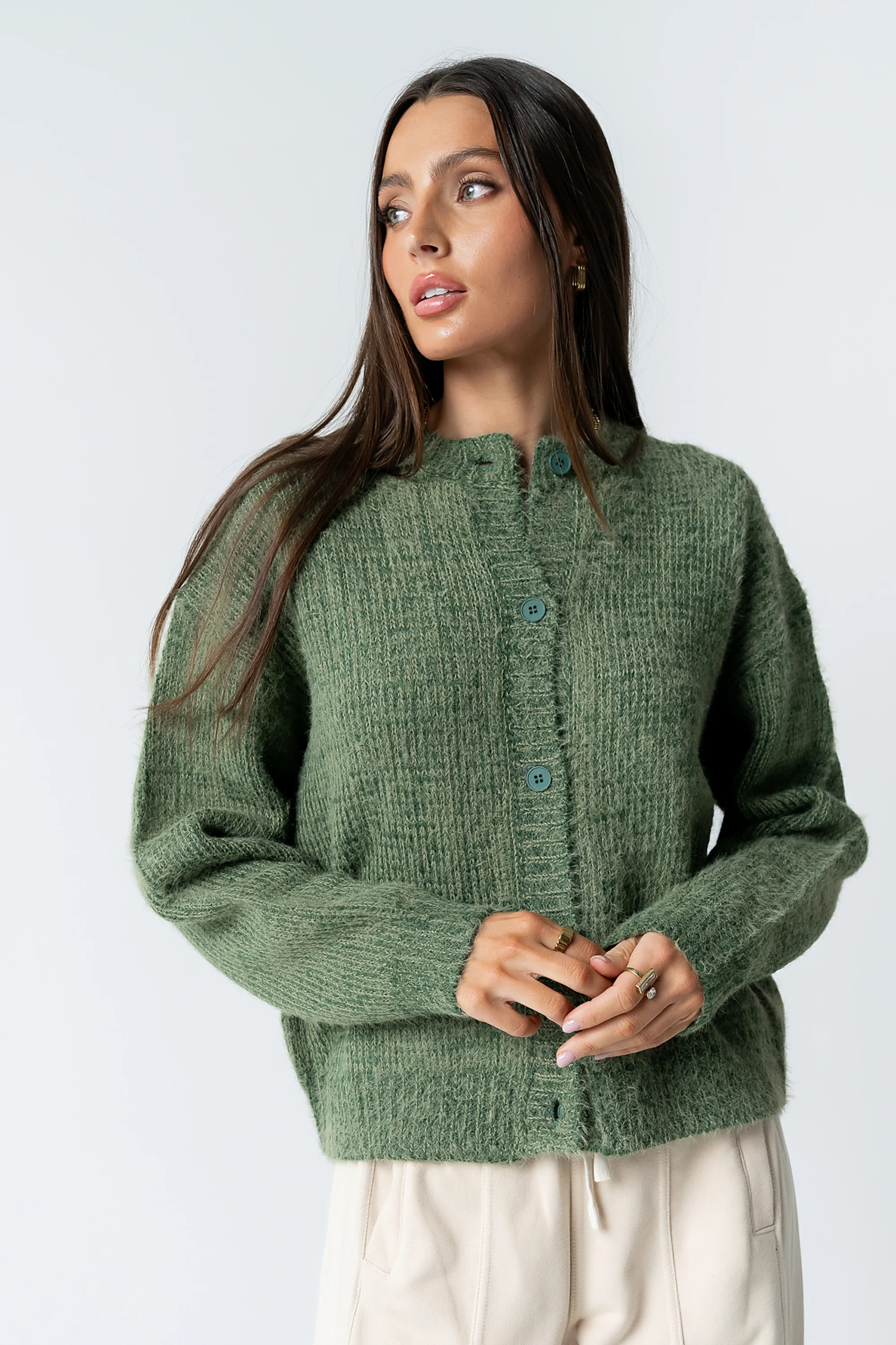 Russel Oversized Sweater in Green | Böhme US