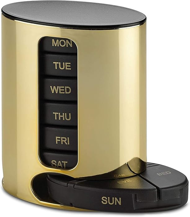 Daily Pill Organizer - (4 Times a Day) Stackable Medication Reminder - Premium Weekly AM/PM Pill ... | Amazon (US)