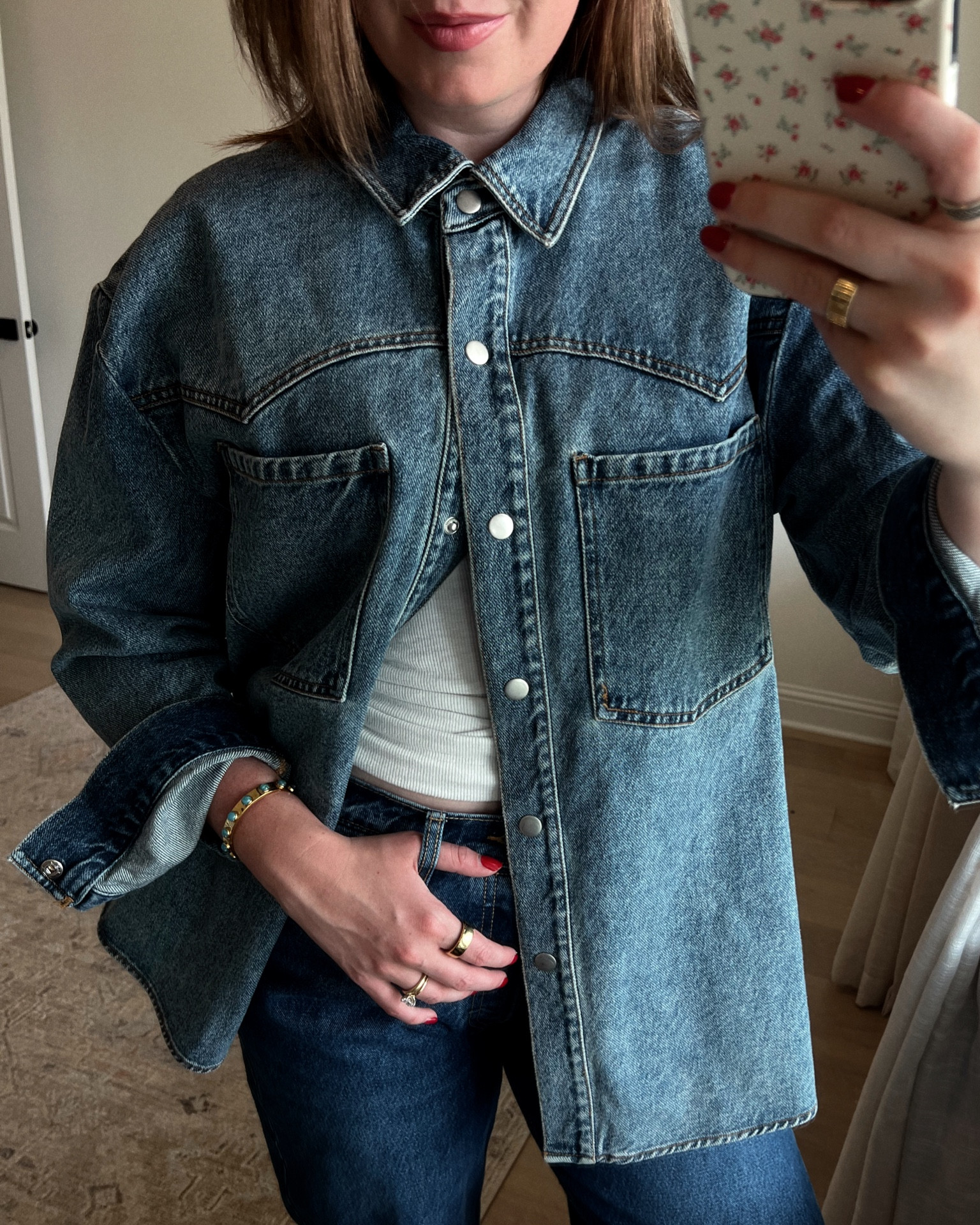 Get the western look for less with this $34 denim top! Wearing size L 🤠 #targetfinds #futurecollective #denimtop #westernwear #falltrends

#LTKStyleTip #LTKFindsUnder50