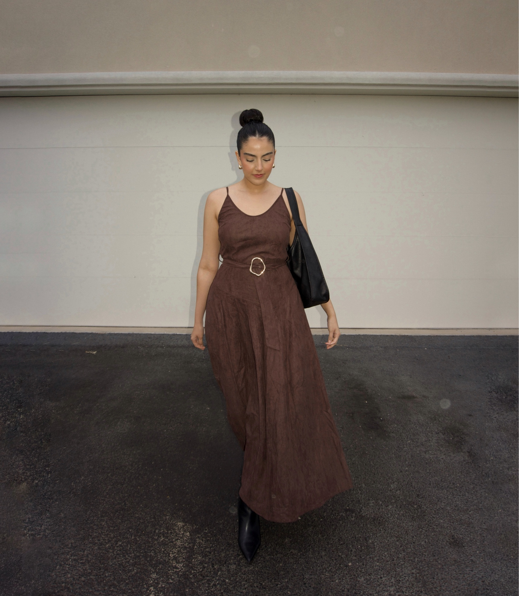 Wore this fit yesterday and it truly is the perfect transitional outfit for fall to winter in south Texas. The suede like material is so trendy yet the cut of the maxi dress is so timeless  

#LTKFindsUnder50 #LTKStyleTip #LTKSeasonal