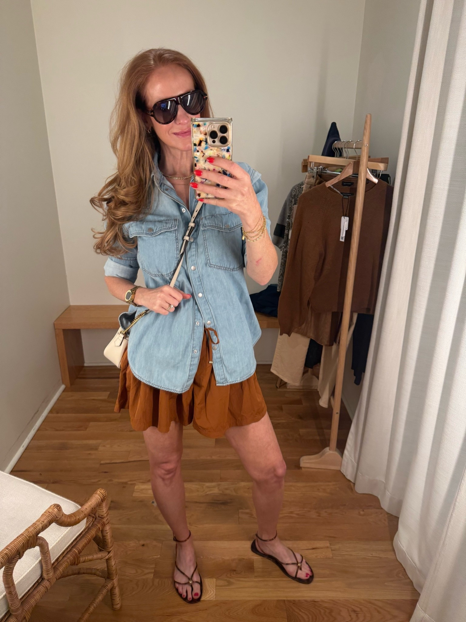 Chambray top is a wardrobe staple! Throw it on and go and you look put together!

#LTKSeasonal #LTKootd #LTKmomlife