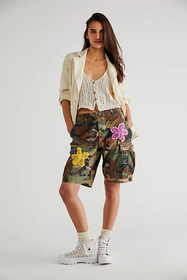 Tricia Fix Chenille Cargo Shorts | Free People (Global - UK&FR Excluded)