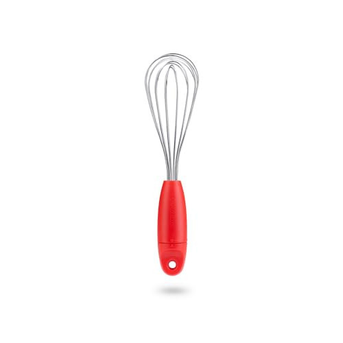 Dreamfarm Mini Flisk 3-in-1 Fold-Flat, Space-Saving Baking & Cooking Balloon Whisk, Sauce Whisk & Flat Deglazing Whisk, Stainless Steel - 9" Red | Amazon (US)