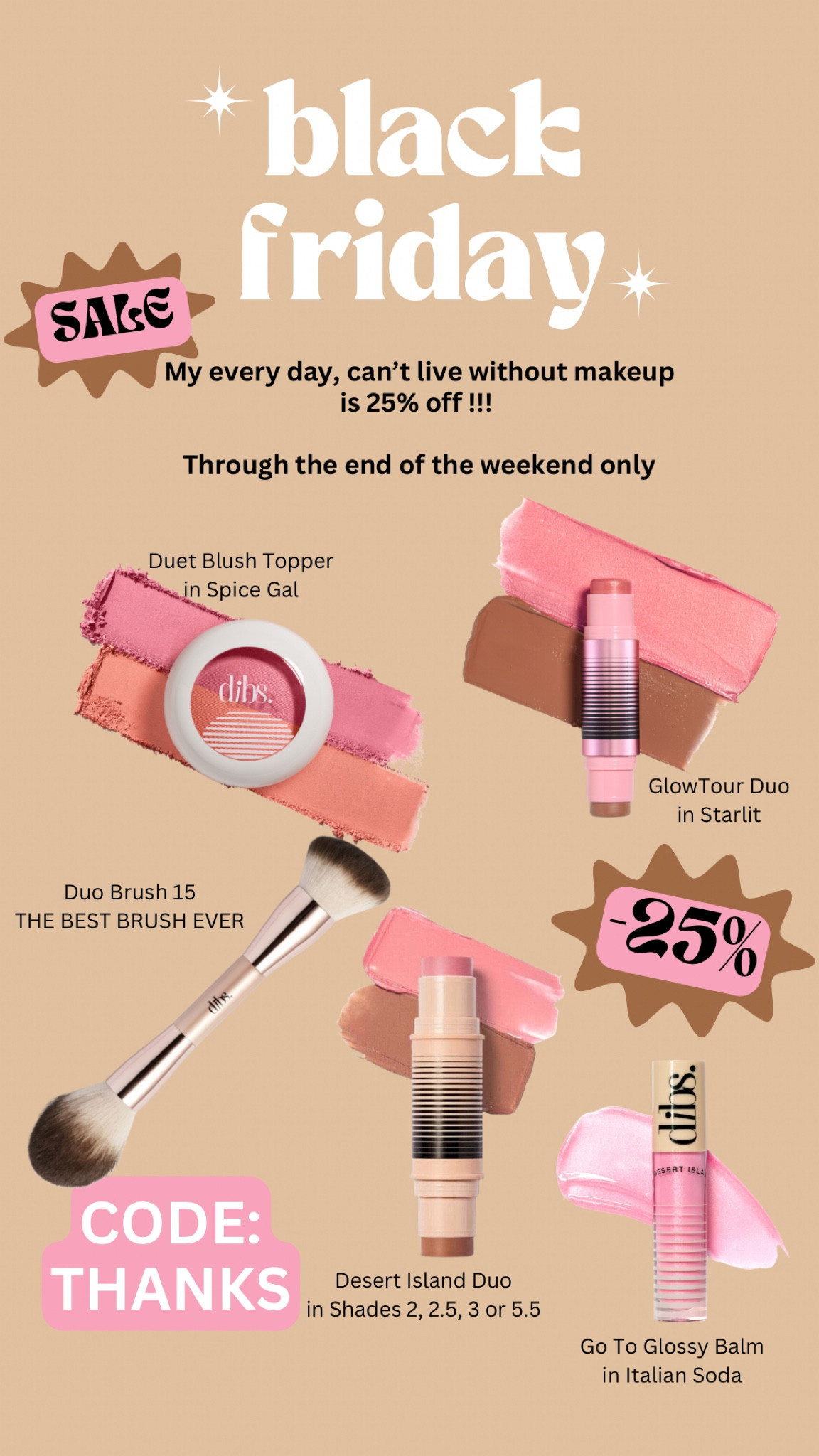 DIBS BEAUTY. My every day makeup essentials! 

#LTKCyberWeek #LTKGiftGuide #LTKbeauty